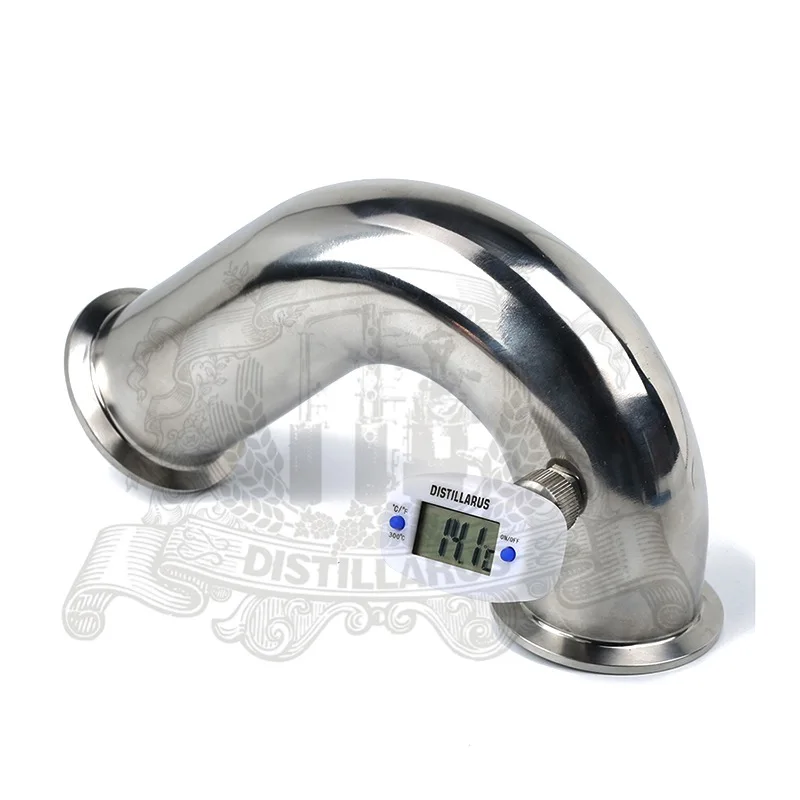 Tri-clamp 2'' (51mm)OD64mm 135 degree bend pipe with nipple for thermo sensors
Tri-clamp 2'' (51mm)OD64mm 135 degree bend pipe with nipple for thermo sensors