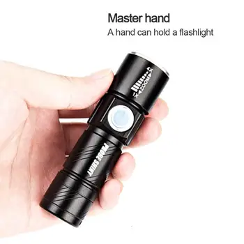 Powerful USB Rechargeable LED Flashlight Torch Portable Light waterproof Bike Pocket LED Zoomable Lamp For Hunting Black
Powerful USB Rechargeable LED Flashlight Torch Portable Light waterproof Bike Pocket LED Zoomable Lamp For Hunting Black