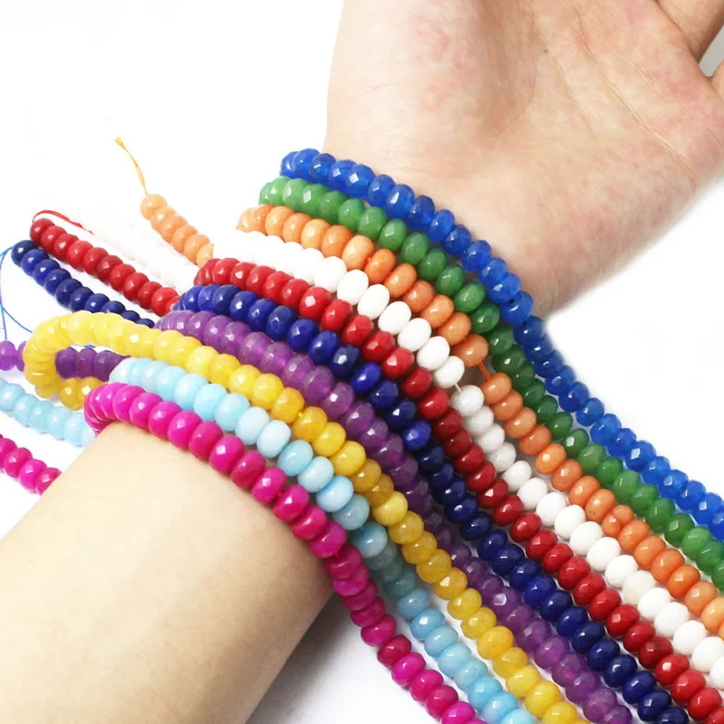 70pcs Natural Stone Beads 5x8mm Faceted Jades Jaspers Loose Spacer Beads For Jewelry Making DIY Bracelet & Necklace
70pcs Natural Stone Beads 5x8mm Faceted Jades Jaspers Loose Spacer Beads For Jewelry Making DIY Bracelet & Necklace