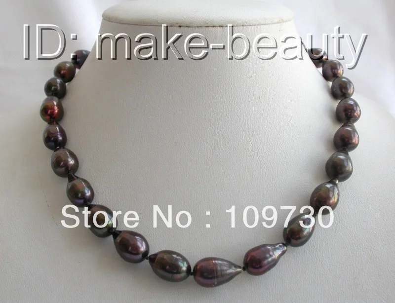 Jewelry 00573 stunning WOW big 16mm baroque black freshwater cultured pearl necklace
Jewelry 00573 stunning WOW big 16mm baroque black freshwater cultured pearl necklace