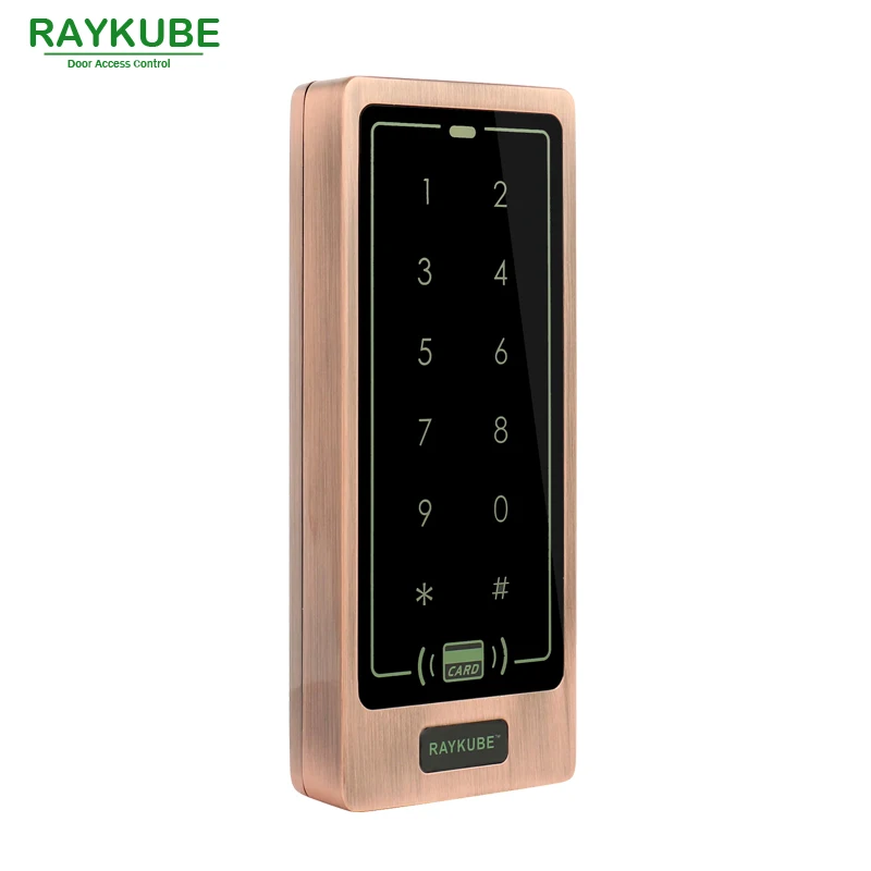RAYKUBE Access Control Keypad RFID 125KHz Metal Case Touch Keypad Waterproof IPX3 R-T01 Red Bronze
RAYKUBE Access Control Keypad RFID 125KHz Metal Case Touch Keypad Waterproof IPX3 R-T01 Red Bronze