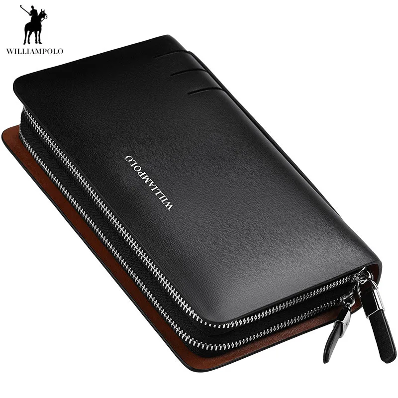 Williampolo fashion brand men bag split leather handbag large capacity double zipper men clutch
Williampolo fashion brand men bag split leather handbag large capacity double zipper men clutch