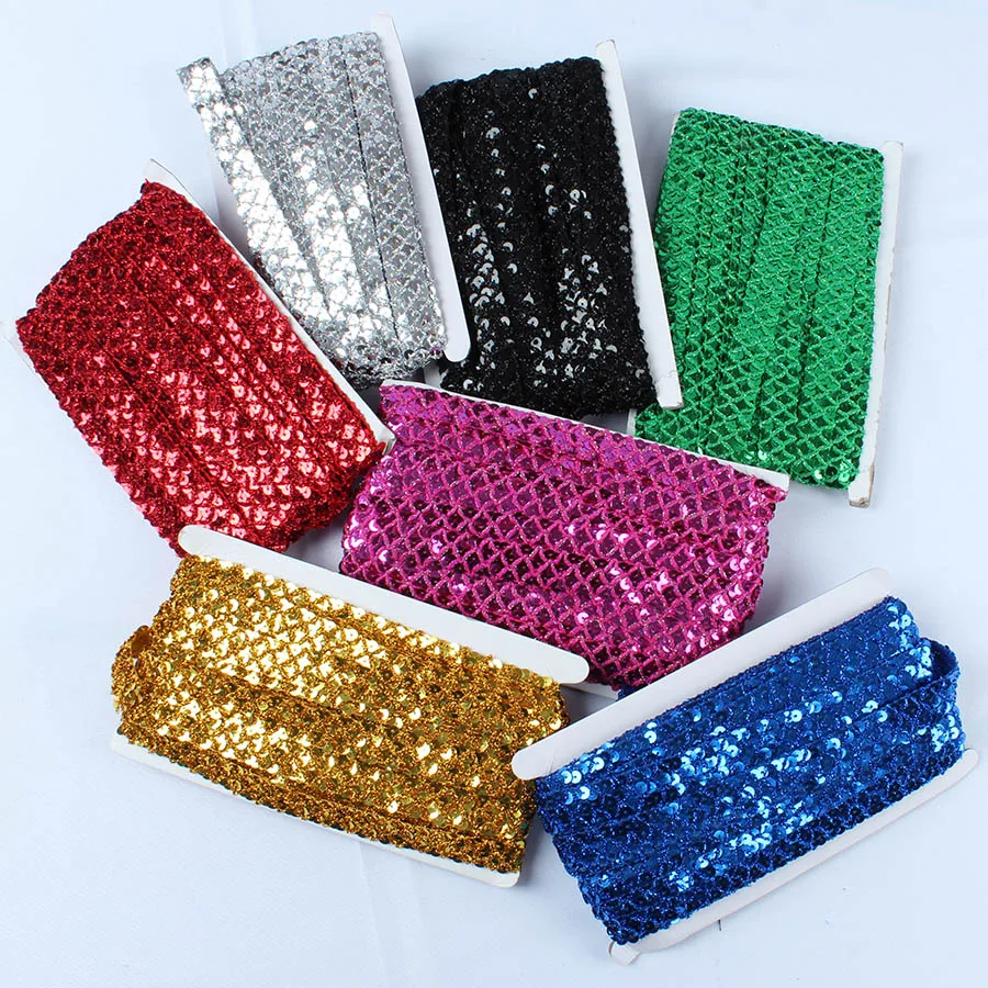 10 Yards 3 Rows Grid Sequins Polyester Lace Trim Ribbons DIY Sewing Garment Handmade Materials 3cm Wide
10 Yards 3 Rows Grid Sequins Polyester Lace Trim Ribbons DIY Sewing Garment Handmade Materials 3cm Wide