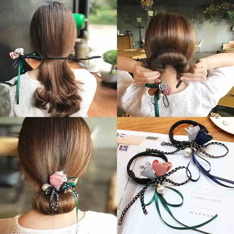 LOEEL Fashion Women Hair Accessories Head Band Hair Maker Magic Hair Making Tool Ribbon Flower Pearls Hair Curls Bun Maker New
LOEEL Fashion Women Hair Accessories Head Band Hair Maker Magic Hair Making Tool Ribbon Flower Pearls Hair Curls Bun Maker New