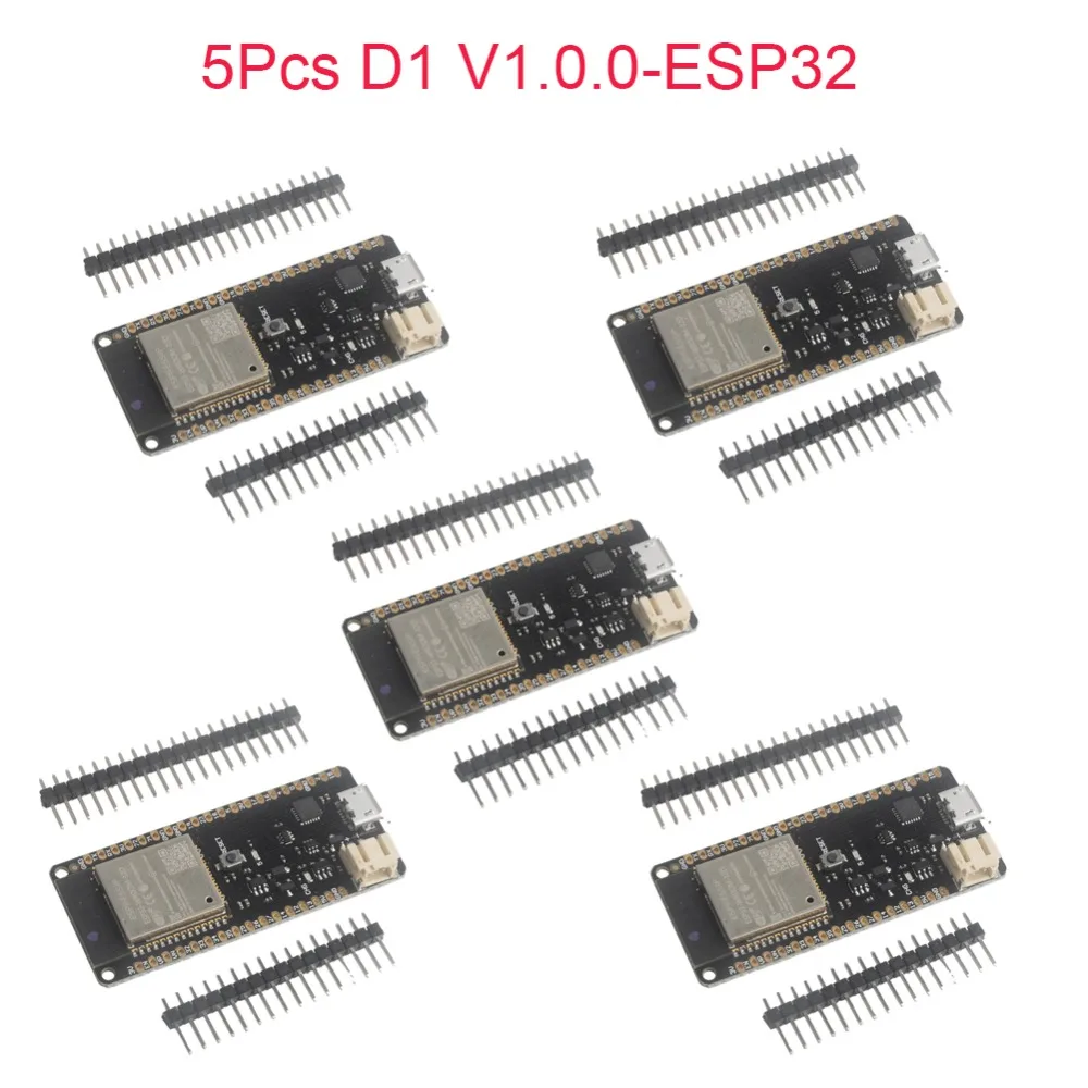 5pcs for Wemos D1 V1.0.0-ESP32 Wifi Wireless Bluetooth Module Development Board CP2104 ESP-WROOM-32 FZ3378
5pcs for Wemos D1 V1.0.0-ESP32 Wifi Wireless Bluetooth Module Development Board CP2104 ESP-WROOM-32 FZ3378