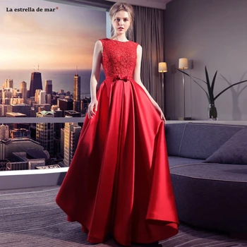 Vestidos de boda invitados 2021 new lace satin A Line red bridesmaid dress long abiti da damigella d'onore cheap wedding guest
Vestidos de boda invitados 2021 new lace satin A Line red bridesmaid dress long abiti da damigella d'onore cheap wedding guest
