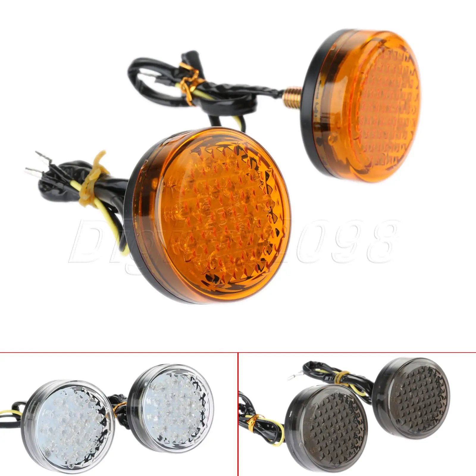 Yetaha 2pcs Motorcycle LED Turn Signal Lights Lamp Flashing 20 Led Indicator Round Amber Blinker Bulb For Yamaha Honda
Yetaha 2pcs Motorcycle LED Turn Signal Lights Lamp Flashing 20 Led Indicator Round Amber Blinker Bulb For Yamaha Honda
