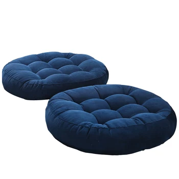 42x42cm squard/round shaped corduroy seat cushion thick futon floor balcony window tatami seat mat cushion