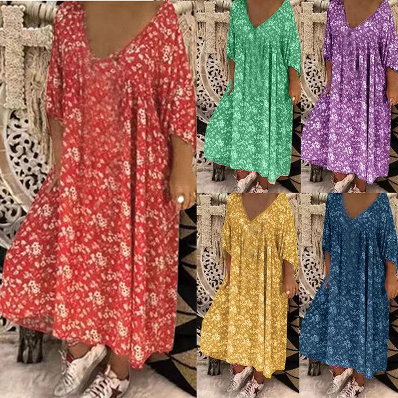 Boho Dresses Maxi Summer Woman Long Dress Casual Loose Vestidios Womens New Arrival 2019 Dresses Elegant Print Floral Clothing
Boho Dresses Maxi Summer Woman Long Dress Casual Loose Vestidios Womens New Arrival 2019 Dresses Elegant Print Floral Clothing