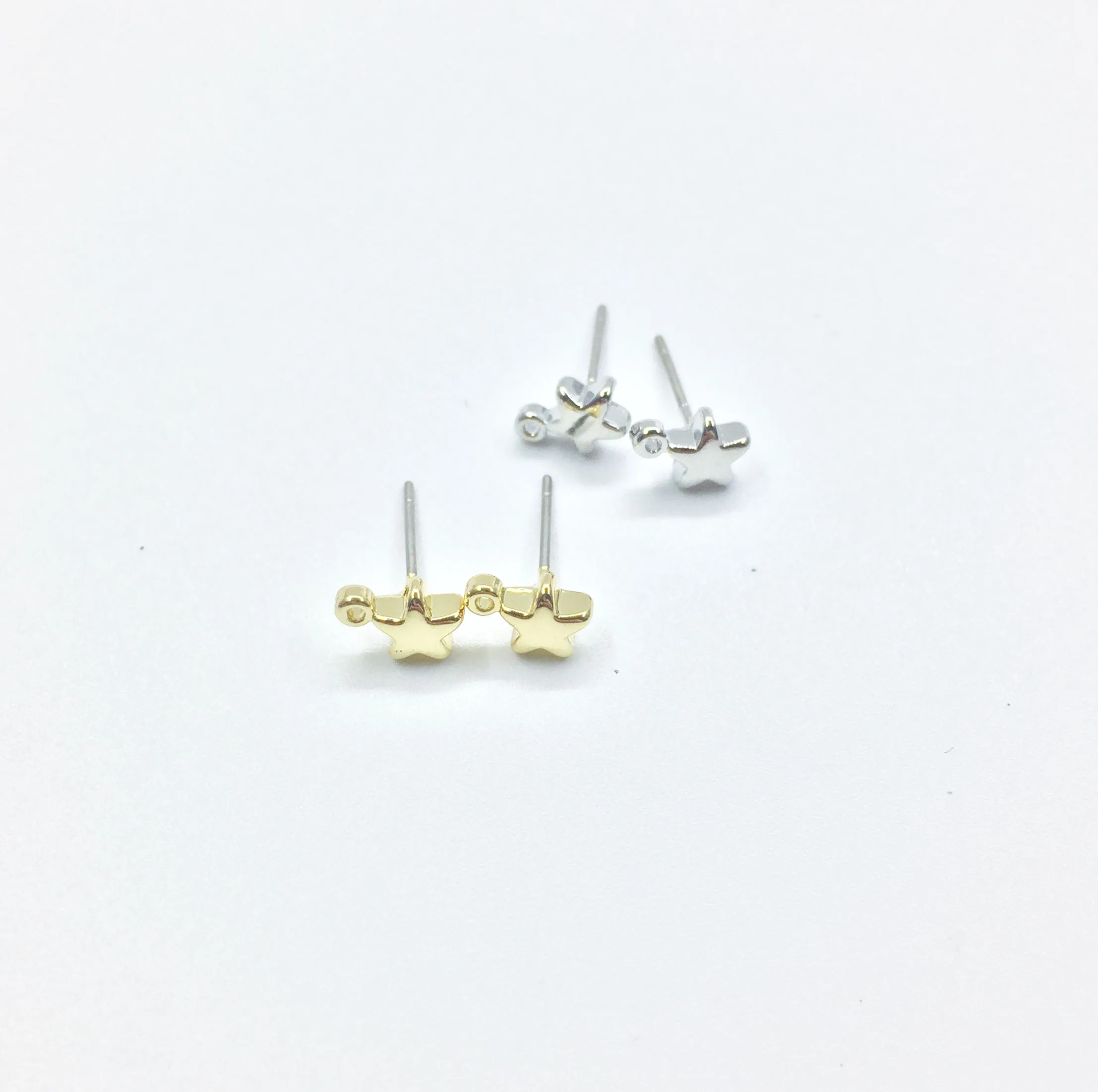 Eruifa Hot sell 10pcs 6mm Star Stud Based Earring Zinc alloy Women Wholesales earring jewelry DIY handmade
Eruifa Hot sell 10pcs 6mm Star Stud Based Earring Zinc alloy Women Wholesales earring jewelry DIY handmade