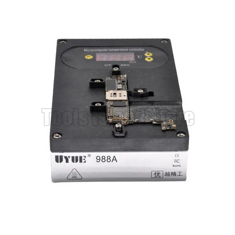 UYUE 988a High Accurate Heating Desoldering Rework Station for iPhone Motherboard CPU A8 A9 A10
UYUE 988a High Accurate Heating Desoldering Rework Station for iPhone Motherboard CPU A8 A9 A10