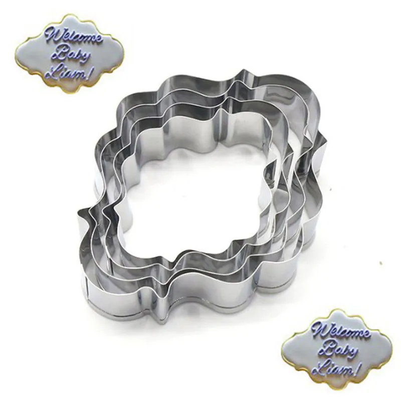 4YANG Wedding Blessing Frame Shape Cookie Cutters 4pcs Stainless Steel Cake Stencil Biscuit Chocolate Mold Kitchen Pastry Tools
4YANG Wedding Blessing Frame Shape Cookie Cutters 4pcs Stainless Steel Cake Stencil Biscuit Chocolate Mold Kitchen Pastry Tools