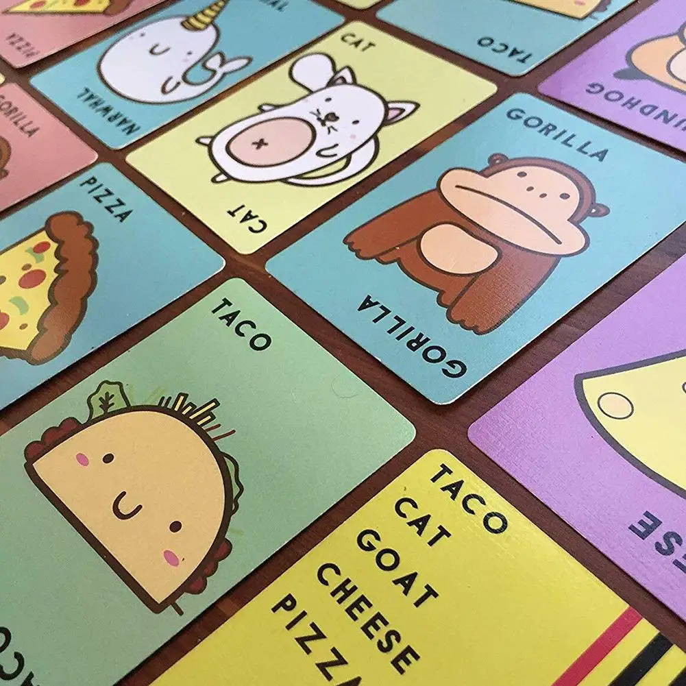 2019 New Taco Cat Goat Cheese Pizza board game Pizza English game card Party family game
2019 New Taco Cat Goat Cheese Pizza board game Pizza English game card Party family game