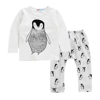 Boy Clothing Sets Girls Clothes Little Toddler Children Fall Outfits Boutique Kids Spring Fall Autumn Penguin T-shirt + Pants
Boy Clothing Sets Girls Clothes Little Toddler Children Fall Outfits Boutique Kids Spring Fall Autumn Penguin T-shirt + Pants