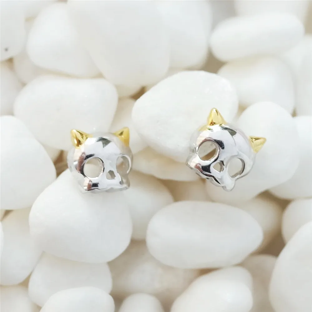 golden horn Devil earring 100% 925 Sterling silver Jewelry fashion Hypoallergenic Stud earrings for women girl gift
golden horn Devil earring 100% 925 Sterling silver Jewelry fashion Hypoallergenic Stud earrings for women girl gift