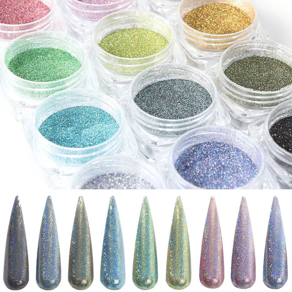 Holographic Nail Glitter Laser Dipping Powder Sequin Nail Art Gradient Chrome Pigment Paillette Flake Dust Manicure Decor LY1028
Holographic Nail Glitter Laser Dipping Powder Sequin Nail Art Gradient Chrome Pigment Paillette Flake Dust Manicure Decor LY1028