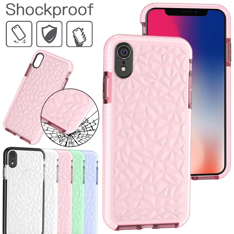 Fashion Transparent Diamond Grain Phone Case for iPhone XS MAX XR Hybrid Non-Slip Rigid Armor Thin Cover For iPhone X 7 8 Plus
Fashion Transparent Diamond Grain Phone Case for iPhone XS MAX XR Hybrid Non-Slip Rigid Armor Thin Cover For iPhone X 7 8 Plus