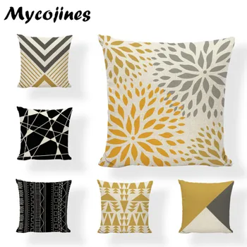 Yellow Black Geometric Decorative Pillows Cotton Pillow Case Suqare Cushion Cover Trigon Striped Home Decor Pillow Cover Cojines
Yellow Black Geometric Decorative Pillows Cotton Pillow Case Suqare Cushion Cover Trigon Striped Home Decor Pillow Cover Cojines