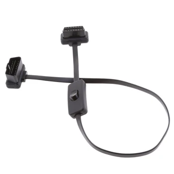 16 Pin M to F With Switch OBD2 Cord Extension Cable Adapter Connector On/Off Super flexible rubber coating is resistant to gas
16 Pin M to F With Switch OBD2 Cord Extension Cable Adapter Connector On/Off Super flexible rubber coating is resistant to gas