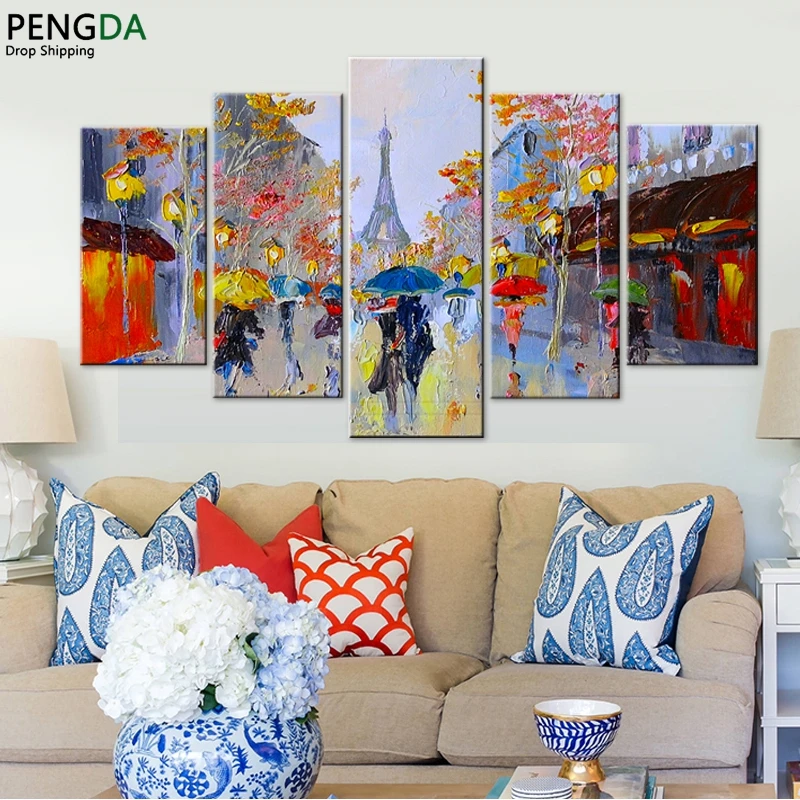 HD Canvas Frame Modular Pictures Home Decor Painting 5 Pieces Abstract Watercolor Street View Wall Art Printed Oil Poster PENGDA
HD Canvas Frame Modular Pictures Home Decor Painting 5 Pieces Abstract Watercolor Street View Wall Art Printed Oil Poster PENGDA