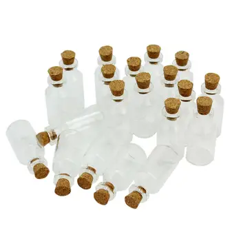 20pcs Mini Clear Transparent Empty Glass Bottles 5ml Vials Jars with Cork Small Tiny Corked Messages Wishing Bottle Container
20pcs Mini Clear Transparent Empty Glass Bottles 5ml Vials Jars with Cork Small Tiny Corked Messages Wishing Bottle Container