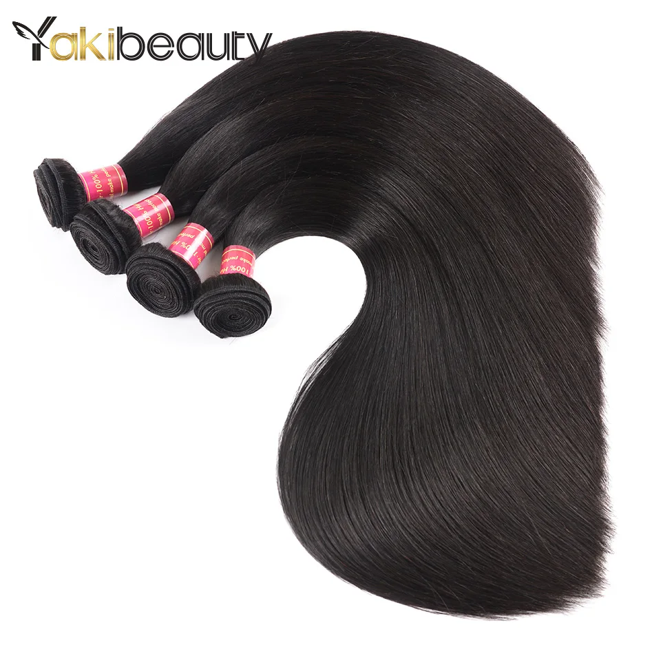 Yakibeauty Peruvian Straight Hair Bundles 3pcslot Human Hair Extensions Remy Hair Weave Bundles 8-28 Double Weft free shipping (34)