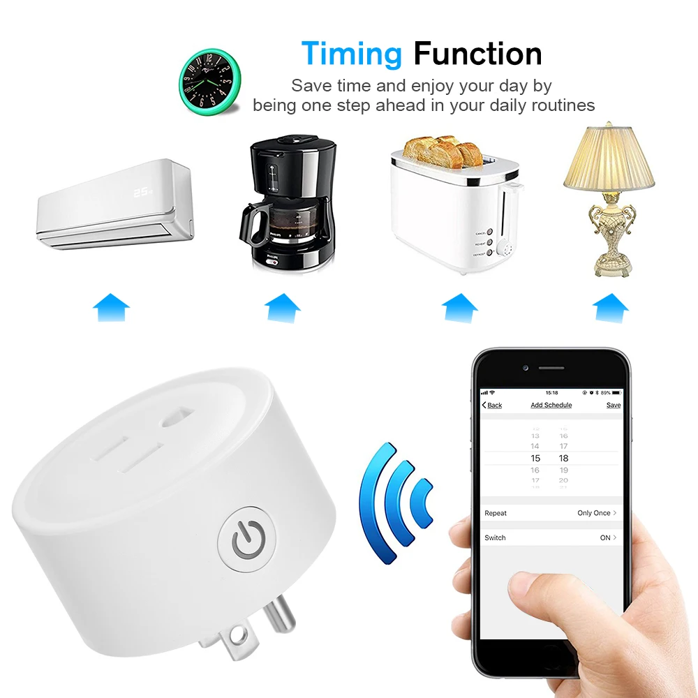 2018 New Convenient Mini Smart WiFi Socket Remote Control by Smart Phone Wireless Outlet Voice Control Home Automation
2018 New Convenient Mini Smart WiFi Socket Remote Control by Smart Phone Wireless Outlet Voice Control Home Automation