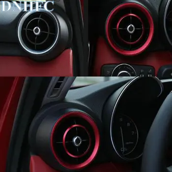 DNHFC 4pcs Red Dashboard Side Air Vent Outlet Cover Ring For Alfa Romeo Giulia 2017 2018
DNHFC 4pcs Red Dashboard Side Air Vent Outlet Cover Ring For Alfa Romeo Giulia 2017 2018