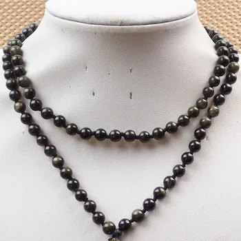 (1Strand/lot) Wholesale 108Pcs 6mm Gold Obsidian Round Beads Necklace 30 inch SAM_7980
(1Strand/lot) Wholesale 108Pcs 6mm Gold Obsidian Round Beads Necklace 30 inch SAM_7980