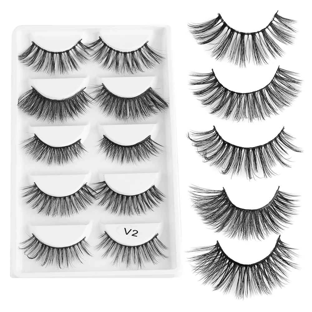 5 Pairs 3D Mink False Eyelashes Handmade Lashes Cross Natural Long Eyelash Charming Eyes Makeup Extension Tools Mixed Styles
5 Pairs 3D Mink False Eyelashes Handmade Lashes Cross Natural Long Eyelash Charming Eyes Makeup Extension Tools Mixed Styles