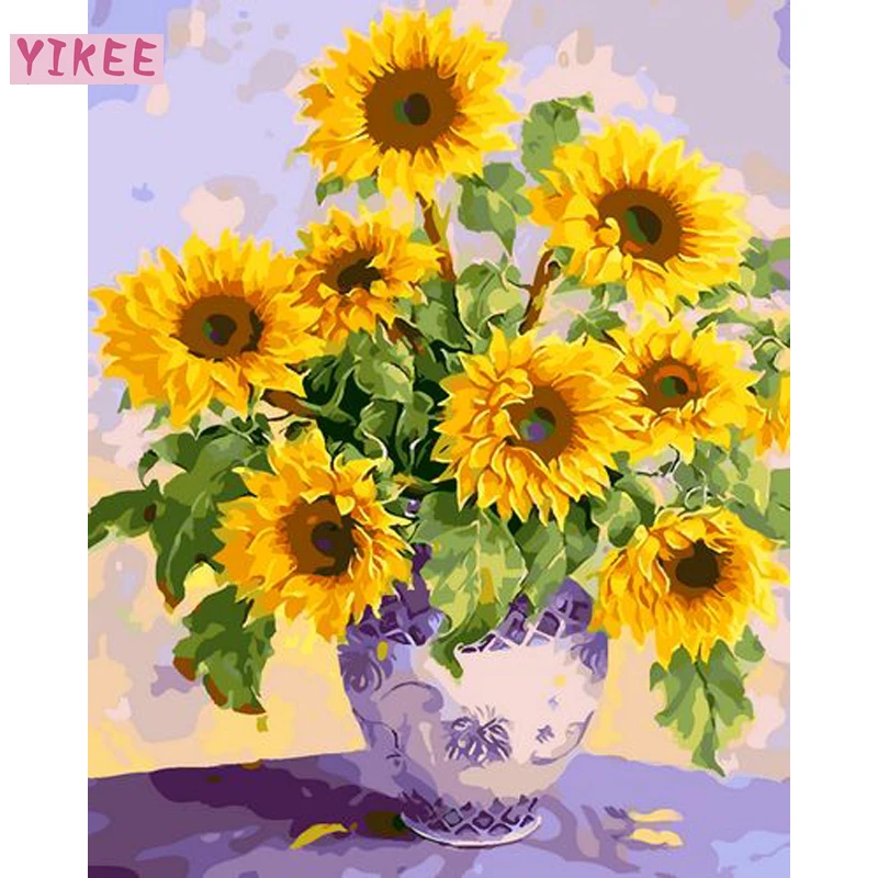 diy canvas painting for home decoration,painting by number 40x50cm,sunflower paint number kits
diy canvas painting for home decoration,painting by number 40x50cm,sunflower paint number kits