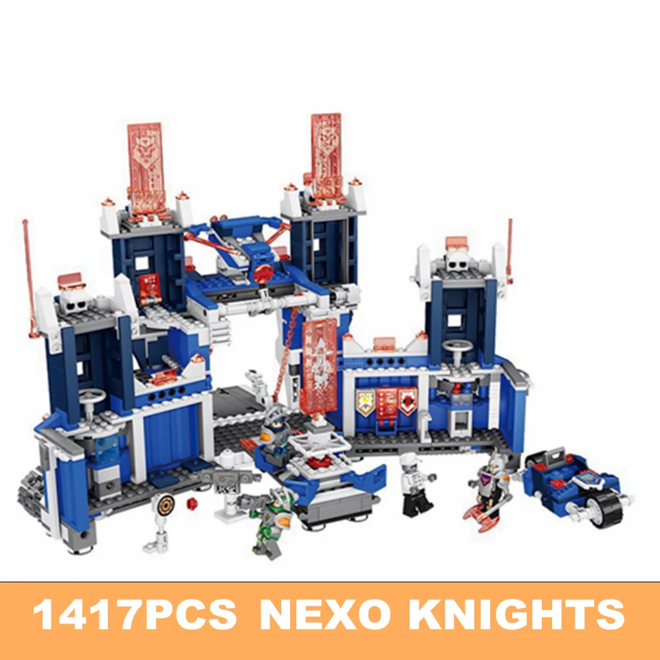 1417pcs Model Building Blocks Mobile Fortress Compatile LegoIN Nexoe Knights Ninja figures Knights Bricks Toys for Children Gift
1417pcs Model Building Blocks Mobile Fortress Compatile LegoIN Nexoe Knights Ninja figures Knights Bricks Toys for Children Gift