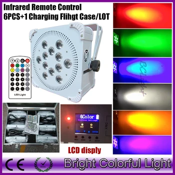 LCD disply RGBWA UV 12*18W battery powered led uplight LED wireless dmx par light with Infrared controller(6pcs+road case)
LCD disply RGBWA UV 12*18W battery powered led uplight LED wireless dmx par light with Infrared controller(6pcs+road case)