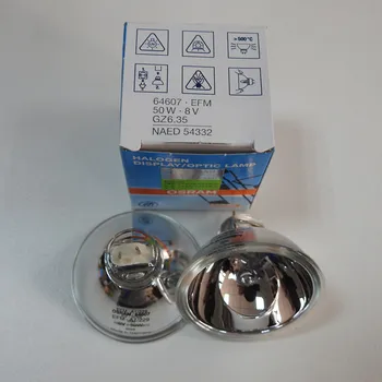 For Compatible Halogen Bulb for OSRAM 64607 PH 6847 8V50W EFM,8V 50W GZ6.35 Microscope Projector Lamp