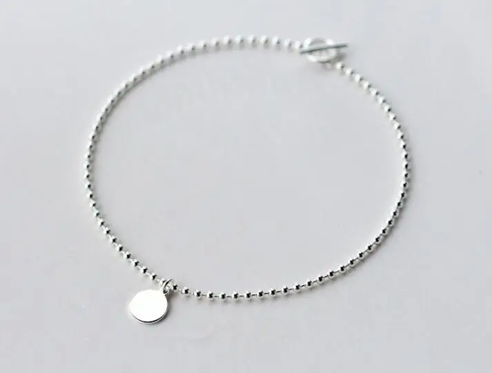 1pc 21cm 100% Real. 925 Sterling Silver Fine Jewelry Polished Coin Round Beads Chain Anklet Bracelet GTLS584
1pc 21cm 100% Real. 925 Sterling Silver Fine Jewelry Polished Coin Round Beads Chain Anklet Bracelet GTLS584