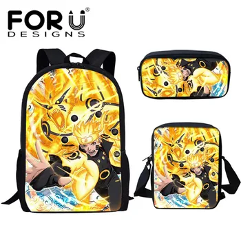 FORUDESIGNS Fashion Children School Bag Set for Boys Girls Anime Naruto Sasuke Boruto Pattern Orthopedic Backpack Kids Book Bags
FORUDESIGNS Fashion Children School Bag Set for Boys Girls Anime Naruto Sasuke Boruto Pattern Orthopedic Backpack Kids Book Bags