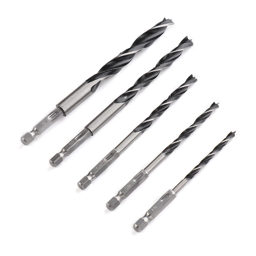 5pcs 4-10mm Hex Shank Three-Point Woodworking Reaming Tool Set Hexagonal Wood Shank Drill Bit Four Slots Four Blades Hole Drill
5pcs 4-10mm Hex Shank Three-Point Woodworking Reaming Tool Set Hexagonal Wood Shank Drill Bit Four Slots Four Blades Hole Drill