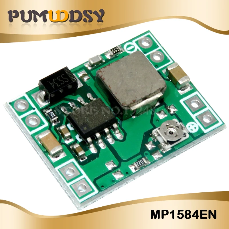 Ultra-Small Size DC-DC Step Down Supply Module MP1584EN 3A Adjustable Buck Converter Replace LM2596
Ultra-Small Size DC-DC Step Down Supply Module MP1584EN 3A Adjustable Buck Converter Replace LM2596