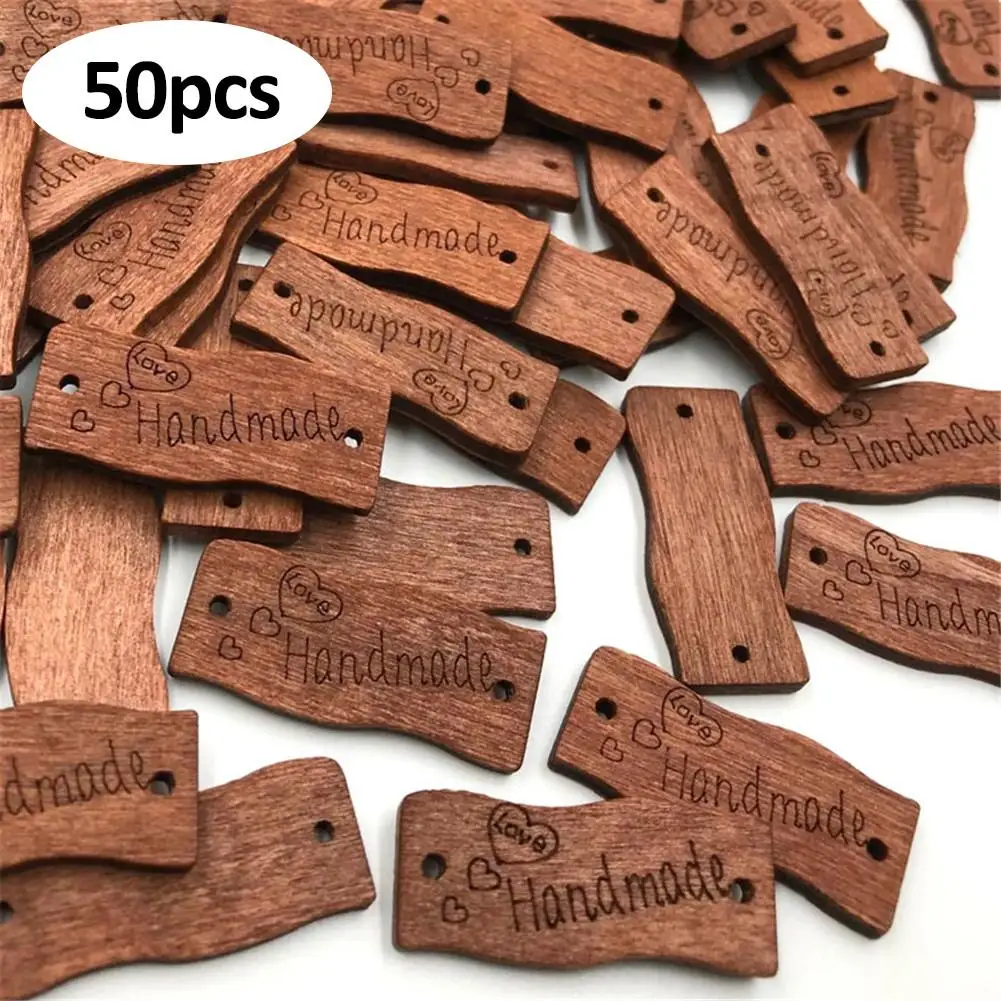 50PCS/Bag Wooden Sign Decorative Piece Hand Made Carved Love Wooden DIY Craft Brown Button Sewing Accessories Home Decorations
50PCS/Bag Wooden Sign Decorative Piece Hand Made Carved Love Wooden DIY Craft Brown Button Sewing Accessories Home Decorations