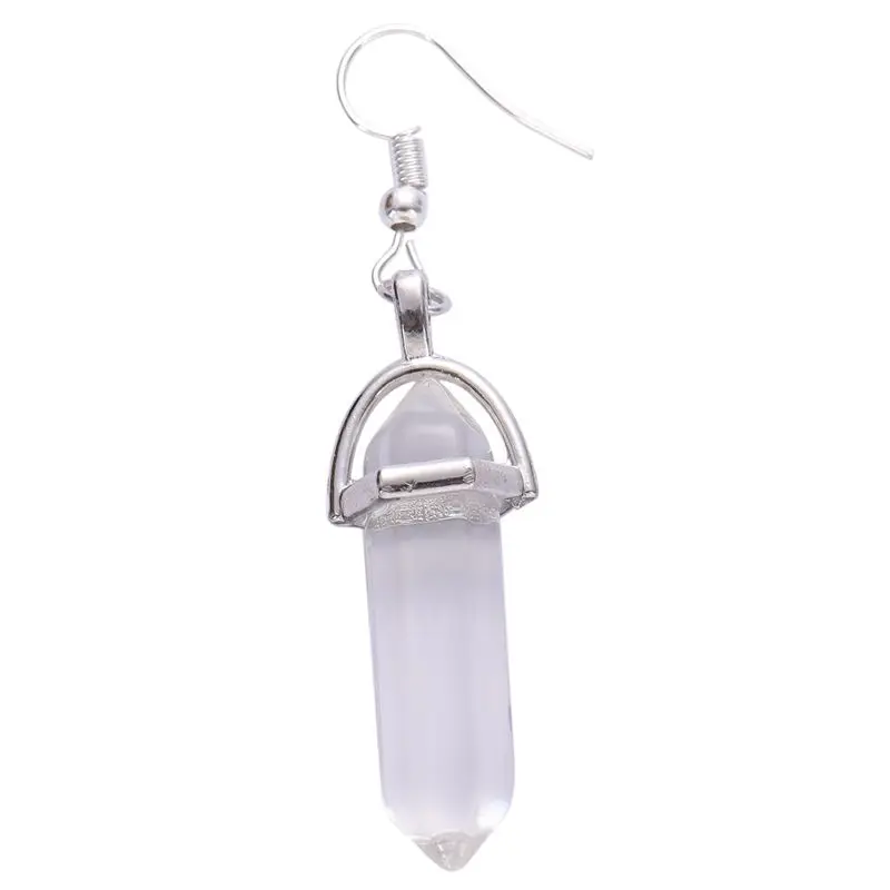 Fashion Natural Crystal Hexagonal E-d-g-e Energy Column Temperament Pendant Earrings for Women
Fashion Natural Crystal Hexagonal E-d-g-e Energy Column Temperament Pendant Earrings for Women