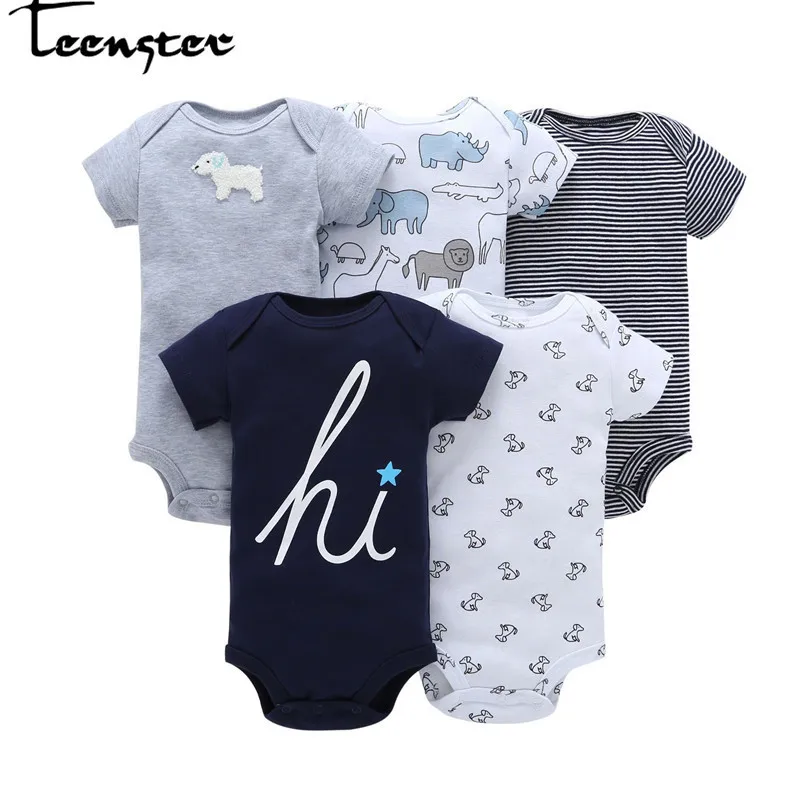 Teenster Bodysuit Baby Clothes Vetement Enfant Fille 5pcs/lot Cotton Short Sleeve Cheap Newborn Clothing Twins Girl&boy
Teenster Bodysuit Baby Clothes Vetement Enfant Fille 5pcs/lot Cotton Short Sleeve Cheap Newborn Clothing Twins Girl&boy