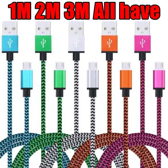 1 м 2 3 цветной алюминиевый сплав micro fabric Нейлон Плетеный usb синхронизация данных