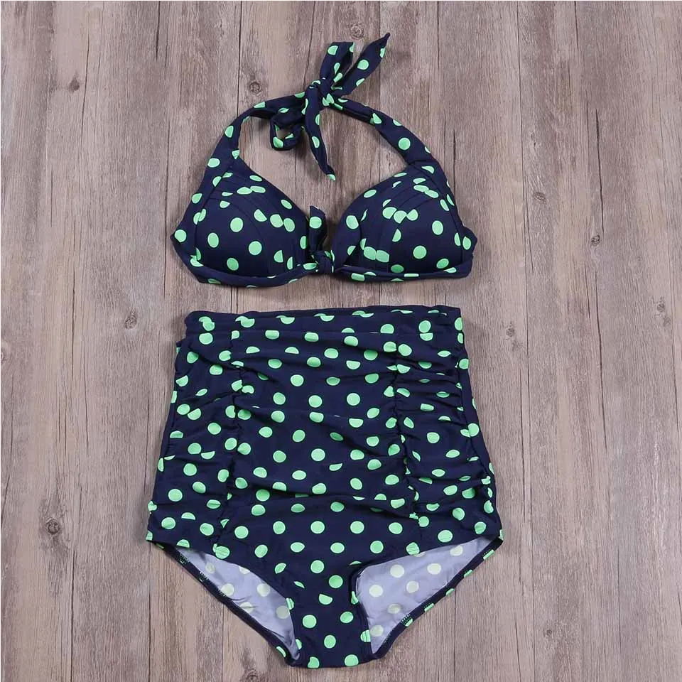 SAMEGAME 2019 Bikini Set New Push Up High Waist Swimsuit Bikinis Women Solid Print Swimwear Vintage Retro Halter Bathing Suit
SAMEGAME 2019 Bikini Set New Push Up High Waist Swimsuit Bikinis Women Solid Print Swimwear Vintage Retro Halter Bathing Suit