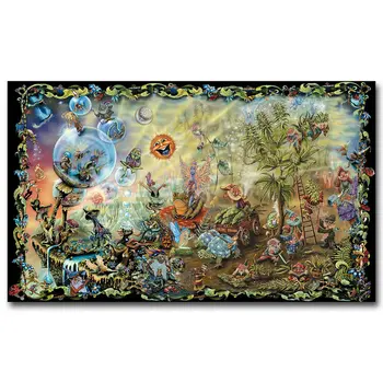 NICOLESHENTING Fairies Gnomes Magic Mushrooms - Psychedelic Trippy Art Silk Fabric Poster Print Abstract Picture Wall Decoration
NICOLESHENTING Fairies Gnomes Magic Mushrooms - Psychedelic Trippy Art Silk Fabric Poster Print Abstract Picture Wall Decoration