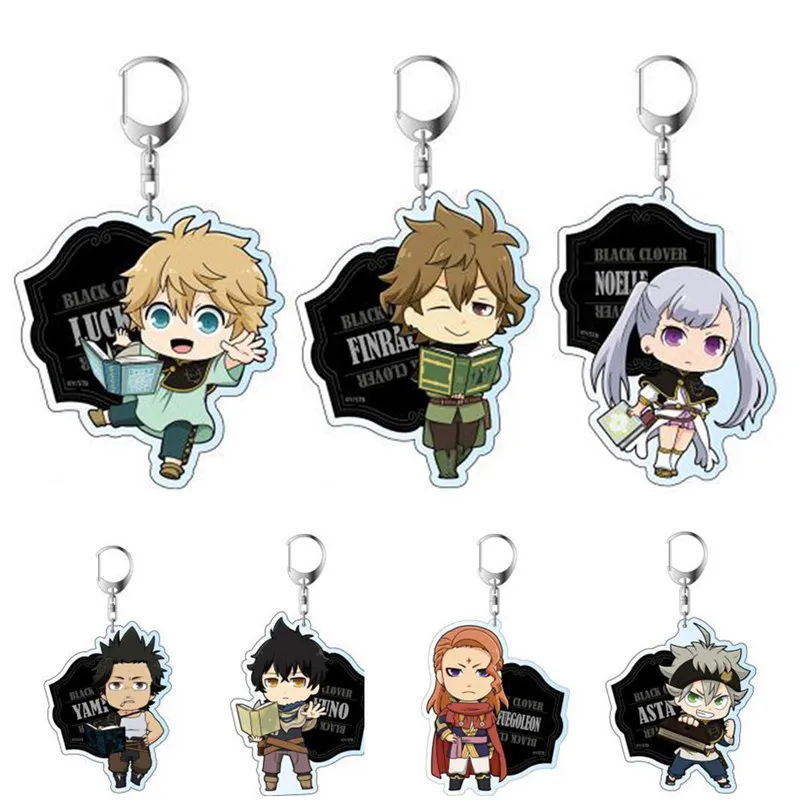 1PC Anime Cartoon Key Chains Black Clover Action Figure Acrylic Keychain Pendant Cosplay Keyring Fashion Jewelry Key Ring Gifts
1PC Anime Cartoon Key Chains Black Clover Action Figure Acrylic Keychain Pendant Cosplay Keyring Fashion Jewelry Key Ring Gifts