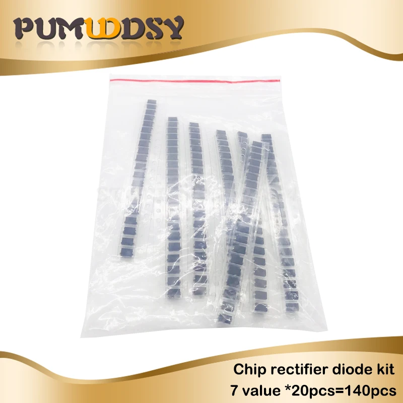 7 kinds*10pcs=70pcs/lot SMD diode package / M1 (1N4001) / M4 (1N4004) / M7 (1N4007)/ M5 (1N4005) SS14 SS24 SS34 (1N5822) KIT
7 kinds*10pcs=70pcs/lot SMD diode package / M1 (1N4001) / M4 (1N4004) / M7 (1N4007)/ M5 (1N4005) SS14 SS24 SS34 (1N5822) KIT