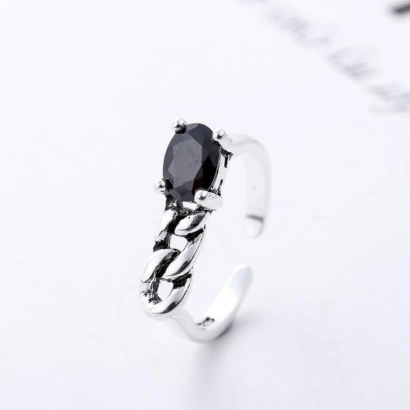 WYEAIIR Retro Irregular Obsidian Literary Classic Simple Wild 925 Sterling Silver Female Resizable Opening Rings
WYEAIIR Retro Irregular Obsidian Literary Classic Simple Wild 925 Sterling Silver Female Resizable Opening Rings