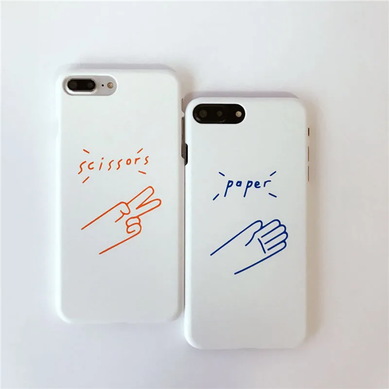 Funny Cartoon Letter Paper Scissors Couple Phone Cses For iphone 8 Case Slim Frosted Hard Back Cover Coque For iphone 6S 7 Plusa
Funny Cartoon Letter Paper Scissors Couple Phone Cses For iphone 8 Case Slim Frosted Hard Back Cover Coque For iphone 6S 7 Plusa