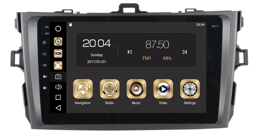 Carplay 64G 4G 8 "Android 10 автомобильная аудиосистема для Toyota Corolla 2009-2013 головное