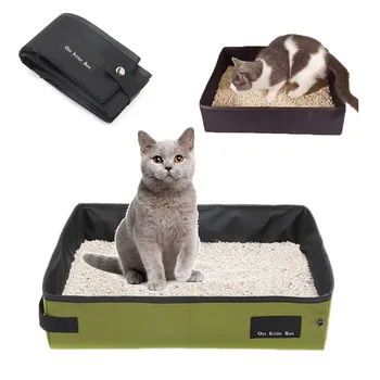 Collapsible Portable Cat Litter Box Carrier Foldable Waterproof Pet Cat Litter Box Pan For Travel Travel Toilet Seat Doghouse
Collapsible Portable Cat Litter Box Carrier Foldable Waterproof Pet Cat Litter Box Pan For Travel Travel Toilet Seat Doghouse